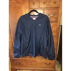 🆕 Nike Blue Windbreaker Red Mesh Lining & Pockets
